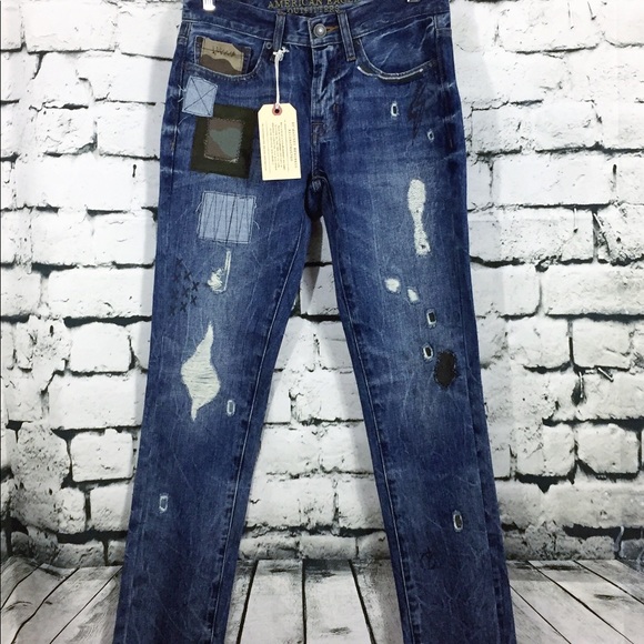 American Eagle Outfitters Other - NWT One of a Kind Reconstructed AEO Skinny Jeans
